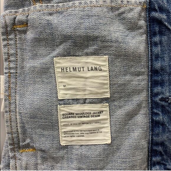 NWOT Helmut Lang Square Shoulder denim jac… - Picture 6 of 6